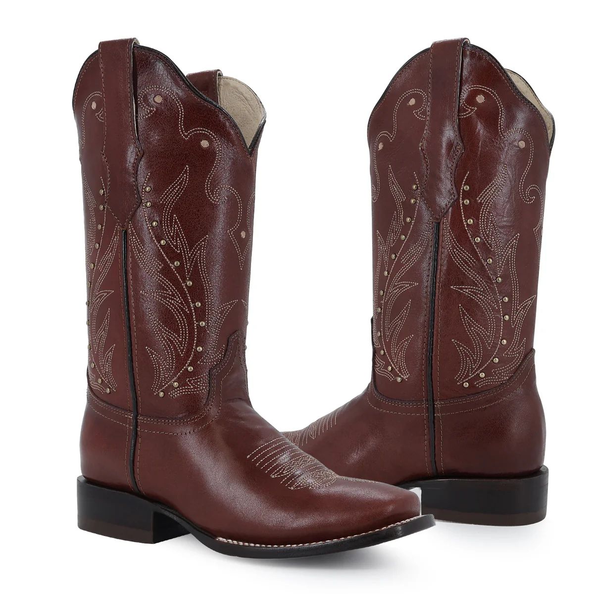 BOTA VAQUERA PARA DAMA DE PIEL MODELO CAYENA