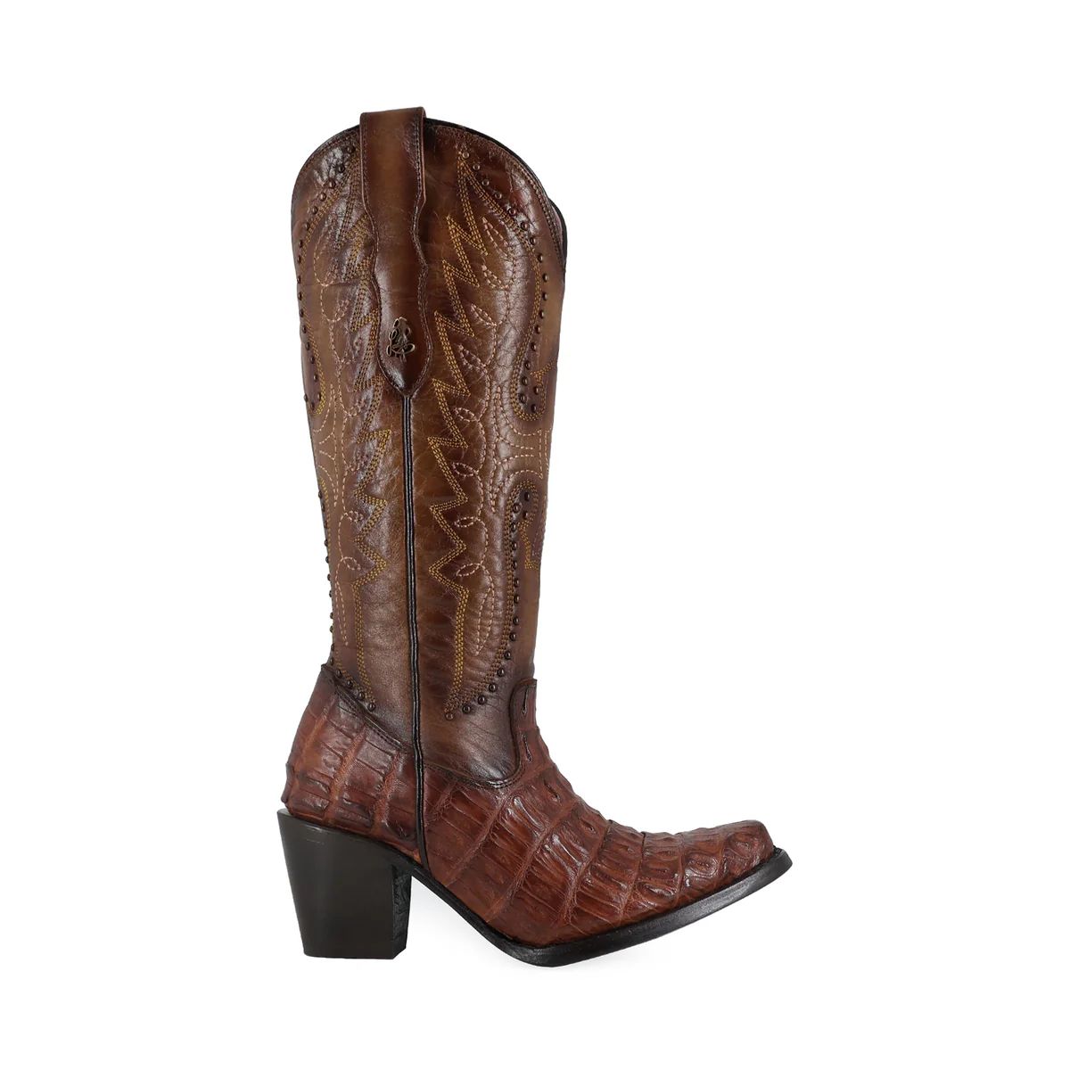 BOTA VAQUERA PARA DAMA DE PIEL CAIMAN MODELO LIBERTY