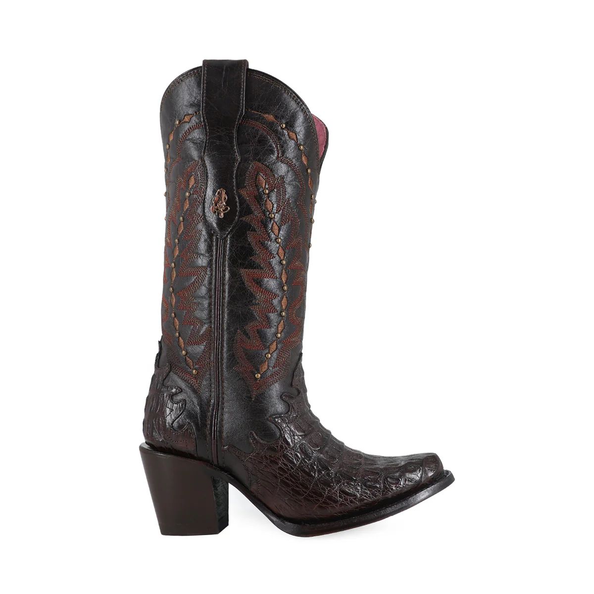 BOTA VAQUERA PARA DAMA DE PIEL CAIMAN MODELO LIBERTY