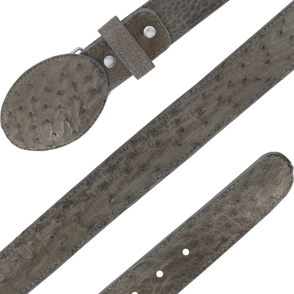 CINTURON VAQUERO PARA HOMBRE EN PIEL DE AVESTRUZ
