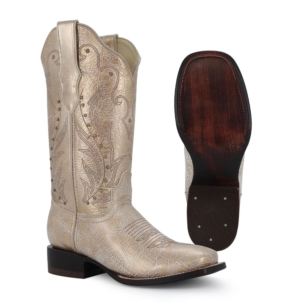 BOTA VAQUERA PARA DAMA DE PIEL MODELO CAYENA