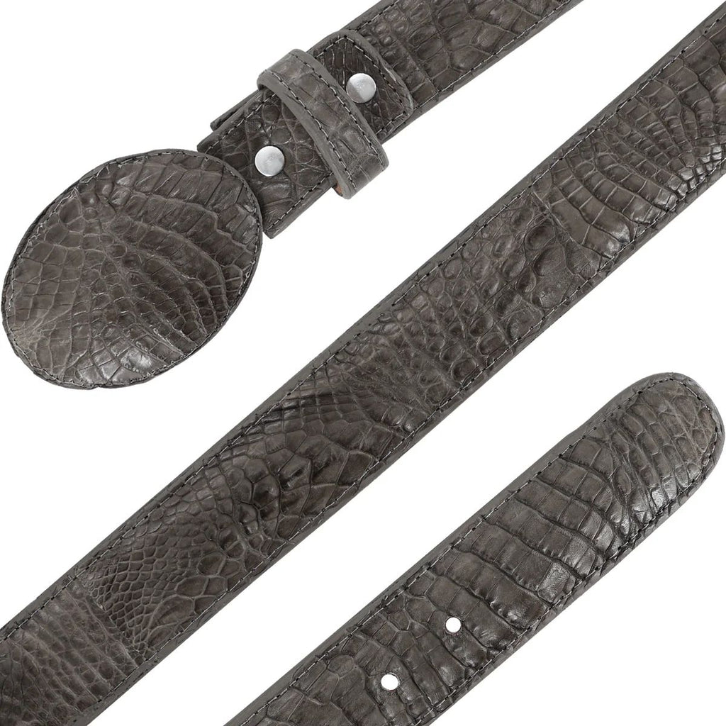 CINTURON HEBILLA VAQ PARA HOMBRE EN PIEL DE COCODRILO