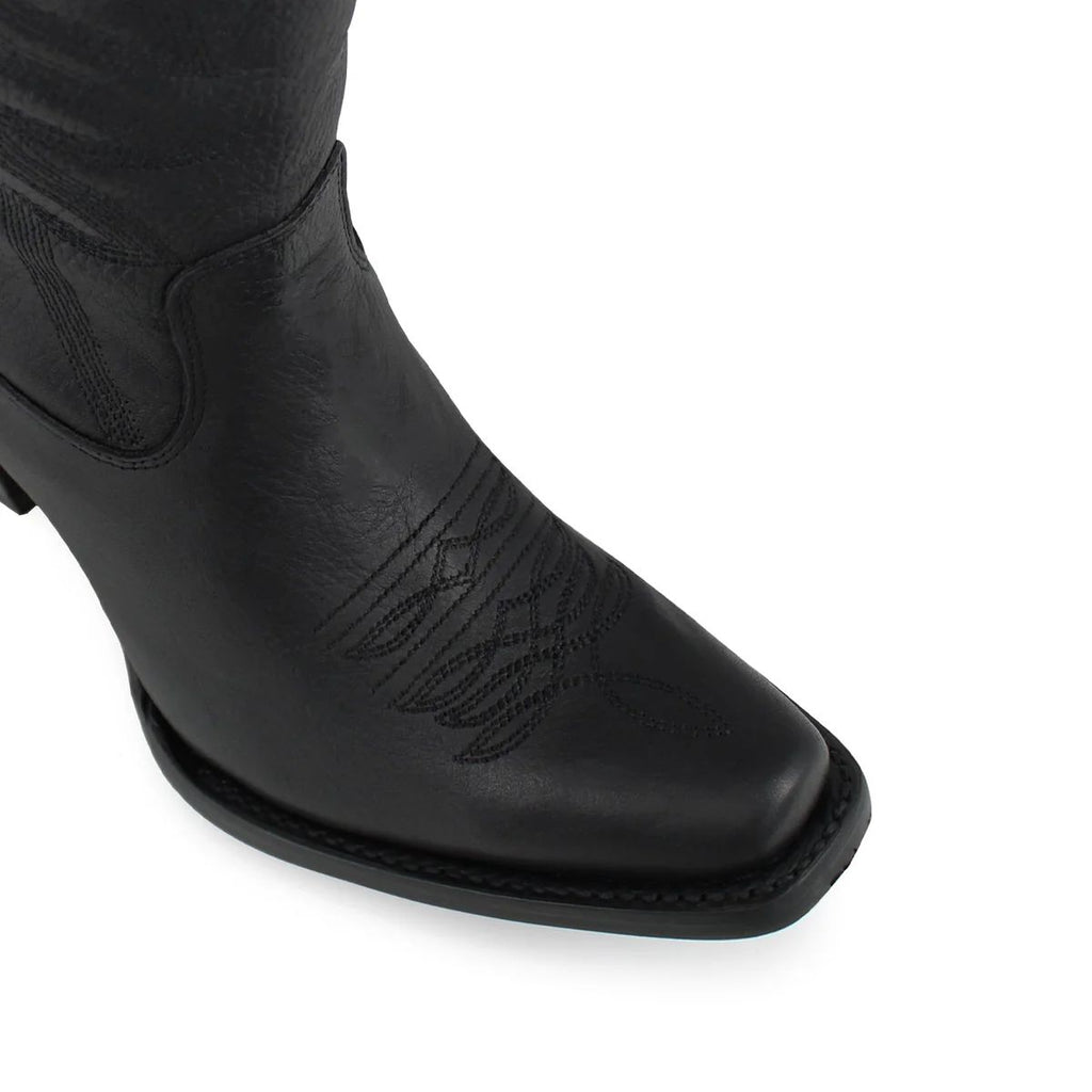 BOTA VAQUERA PARA DAMA DE PIEL MODELO BANDIDA
