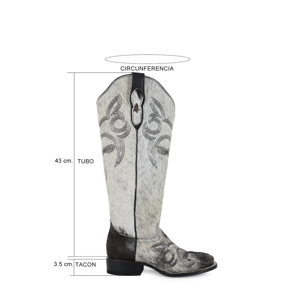 BOTA VAQUERA PARA DAMA DE PIEL MODELO ALMA