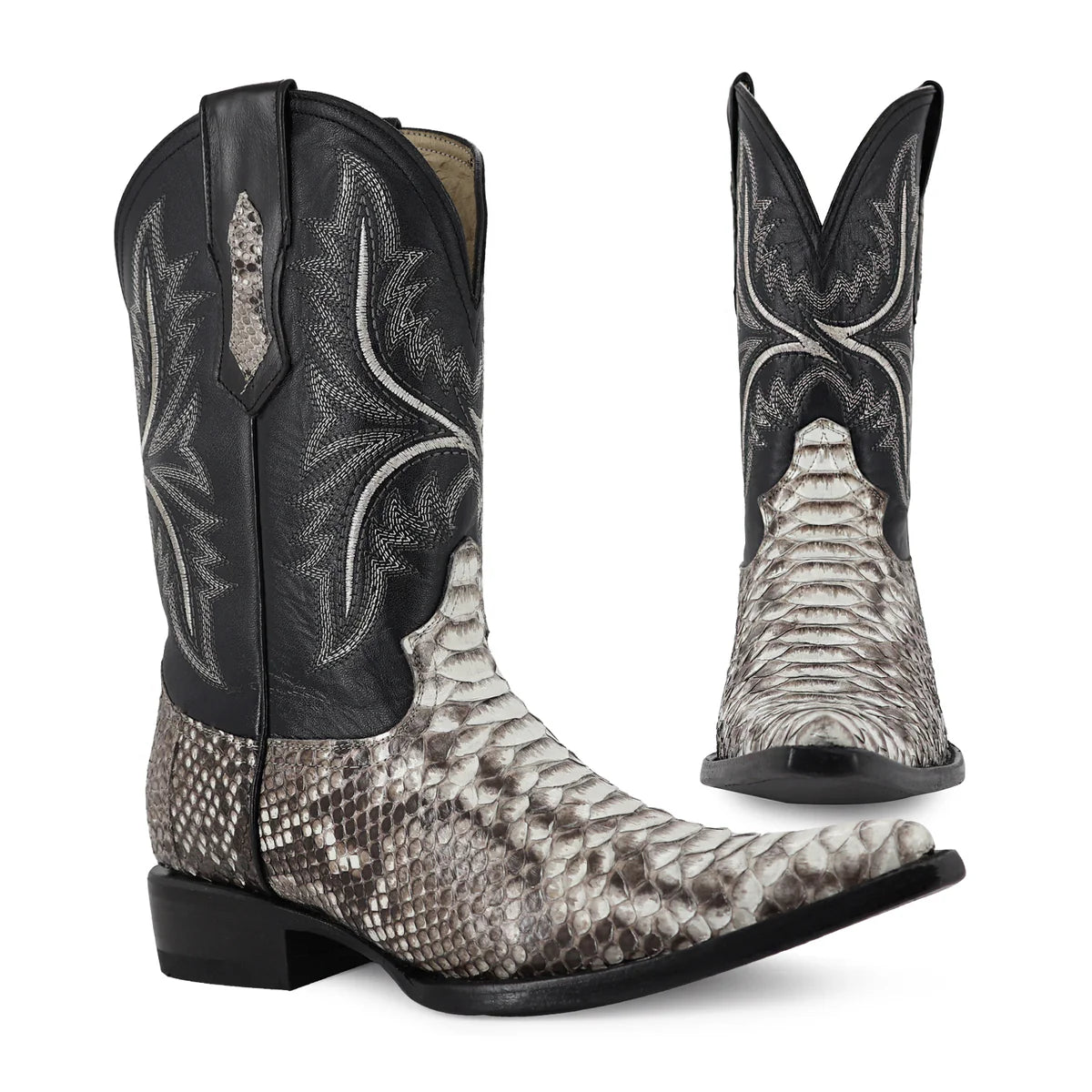 BOTA VAQUERA CHIHUAHUA PITÓN NATURAL