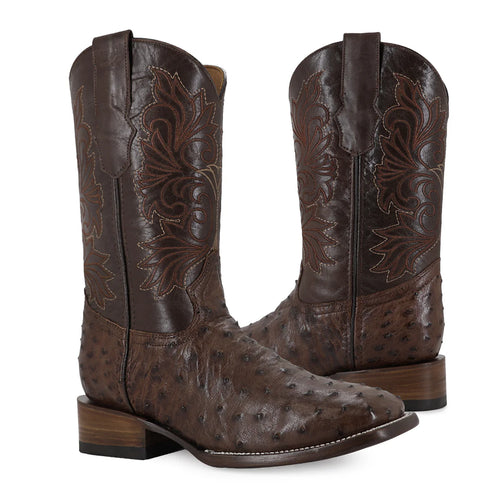 BOTA VAQUERA BULLDOG AVESTRUZ RUSTICO CAFE BRUCIATO