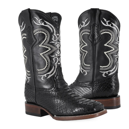 BOTA VAQUERA BULLDOG PITÓN NEGRO