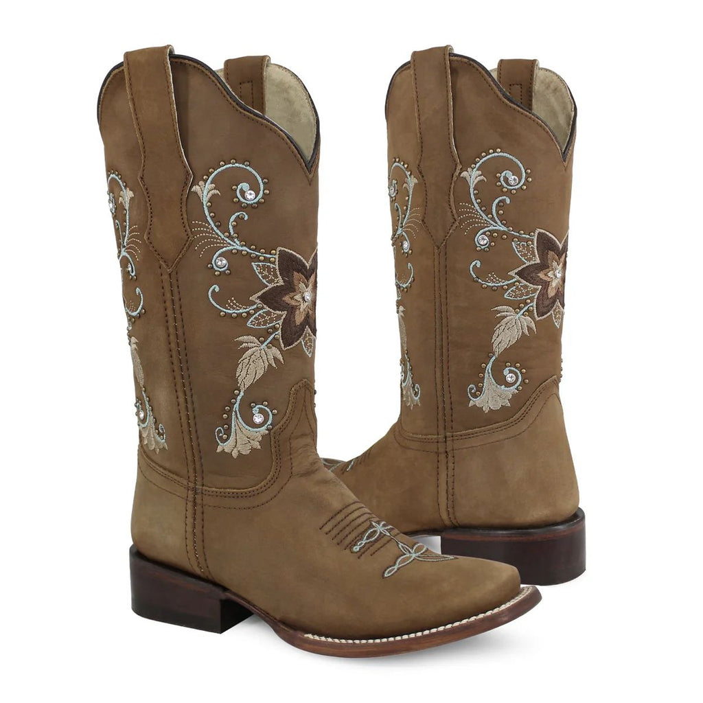BOTA VAQUERA PARA DAMA DE PIEL MODELO ESPECIAL