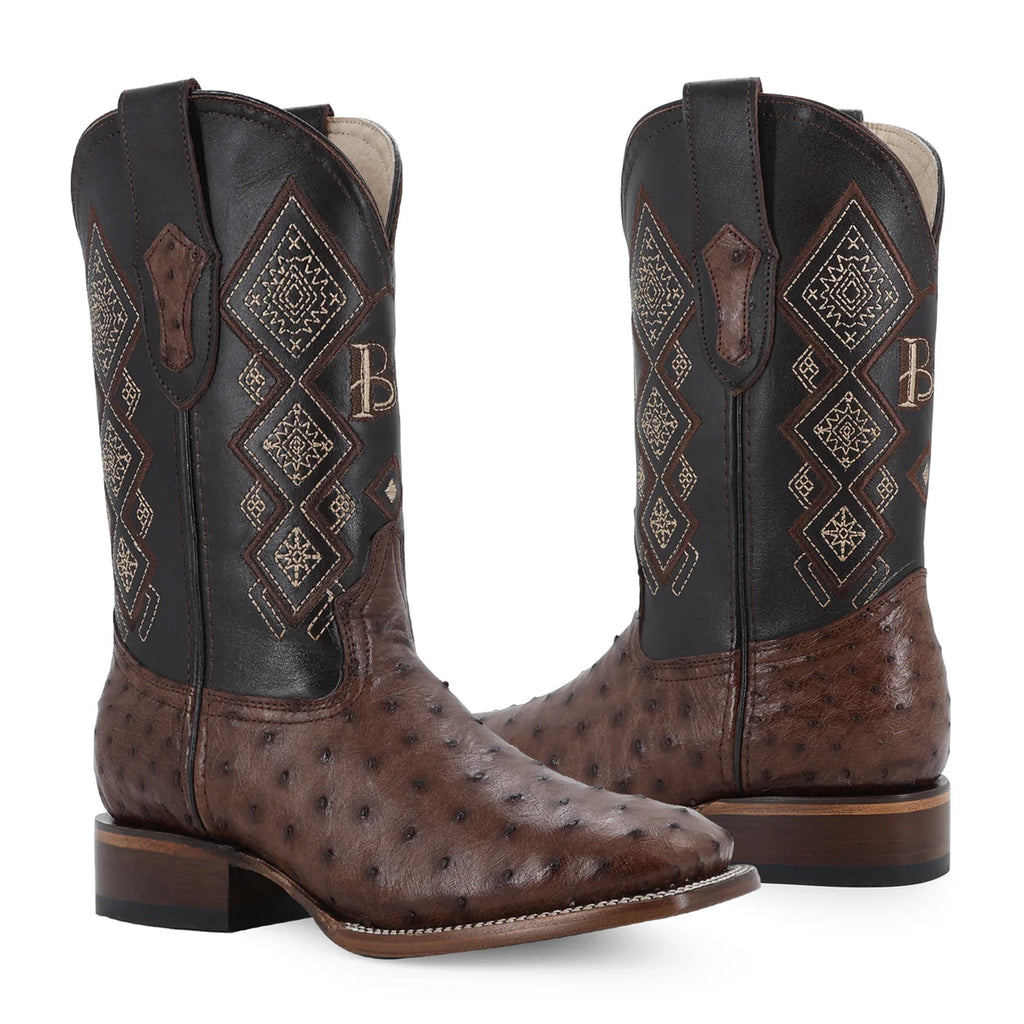 BOTA VAQUERA BULLDOG AVESTRUZ CAFE