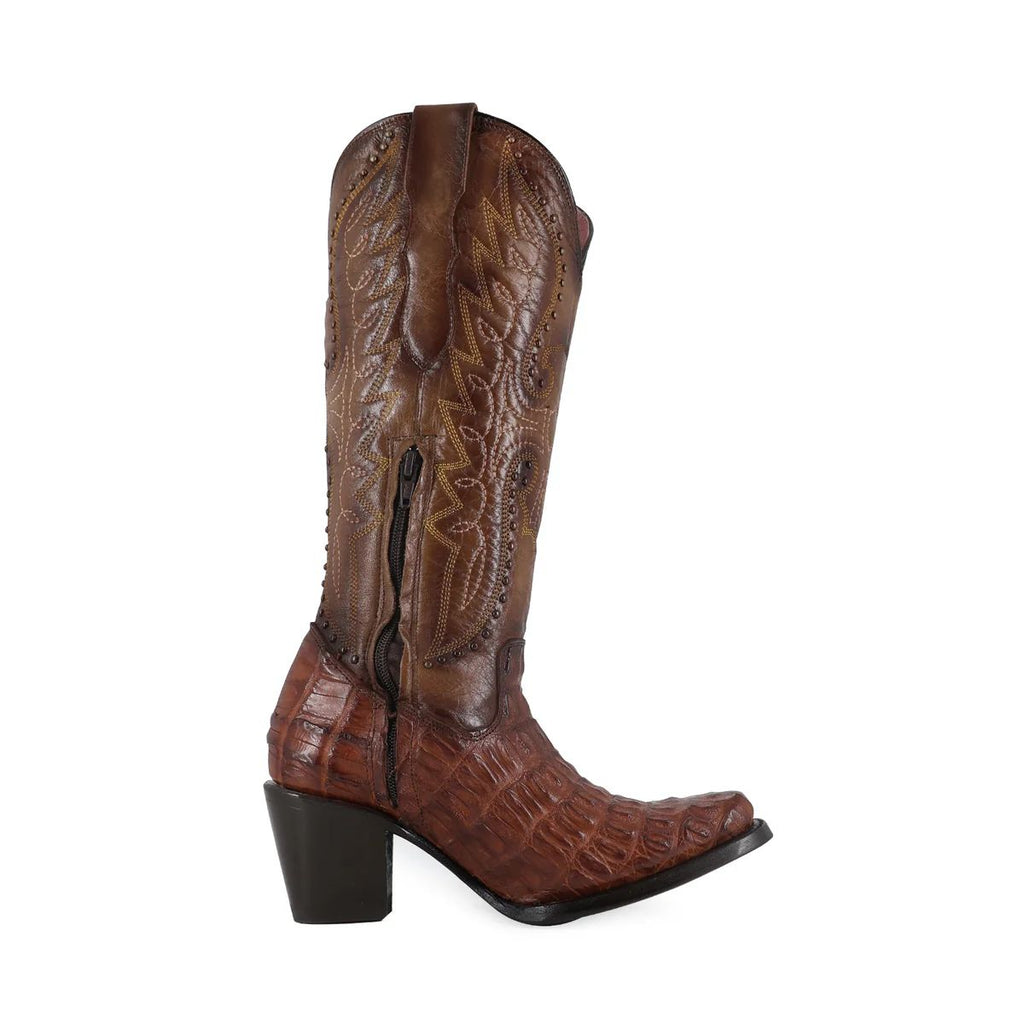 BOTA VAQUERA PARA DAMA DE PIEL CAIMAN MODELO LIBERTY