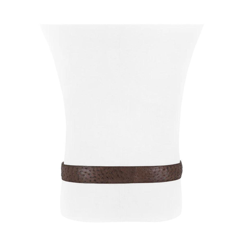 CINTURÓN VAQUERO CON HEBILLA DE METAL AVESTRUZ