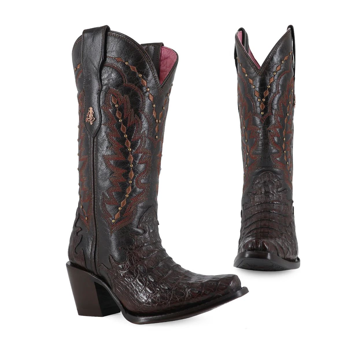 BOTA VAQUERA PARA DAMA DE PIEL CAIMAN MODELO LIBERTY