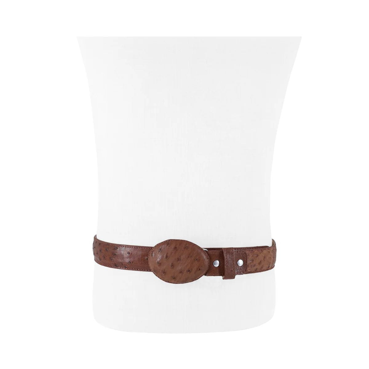 CINTURON VAQUERO PARA HOMBRE EN PIEL DE AVESTRUZ