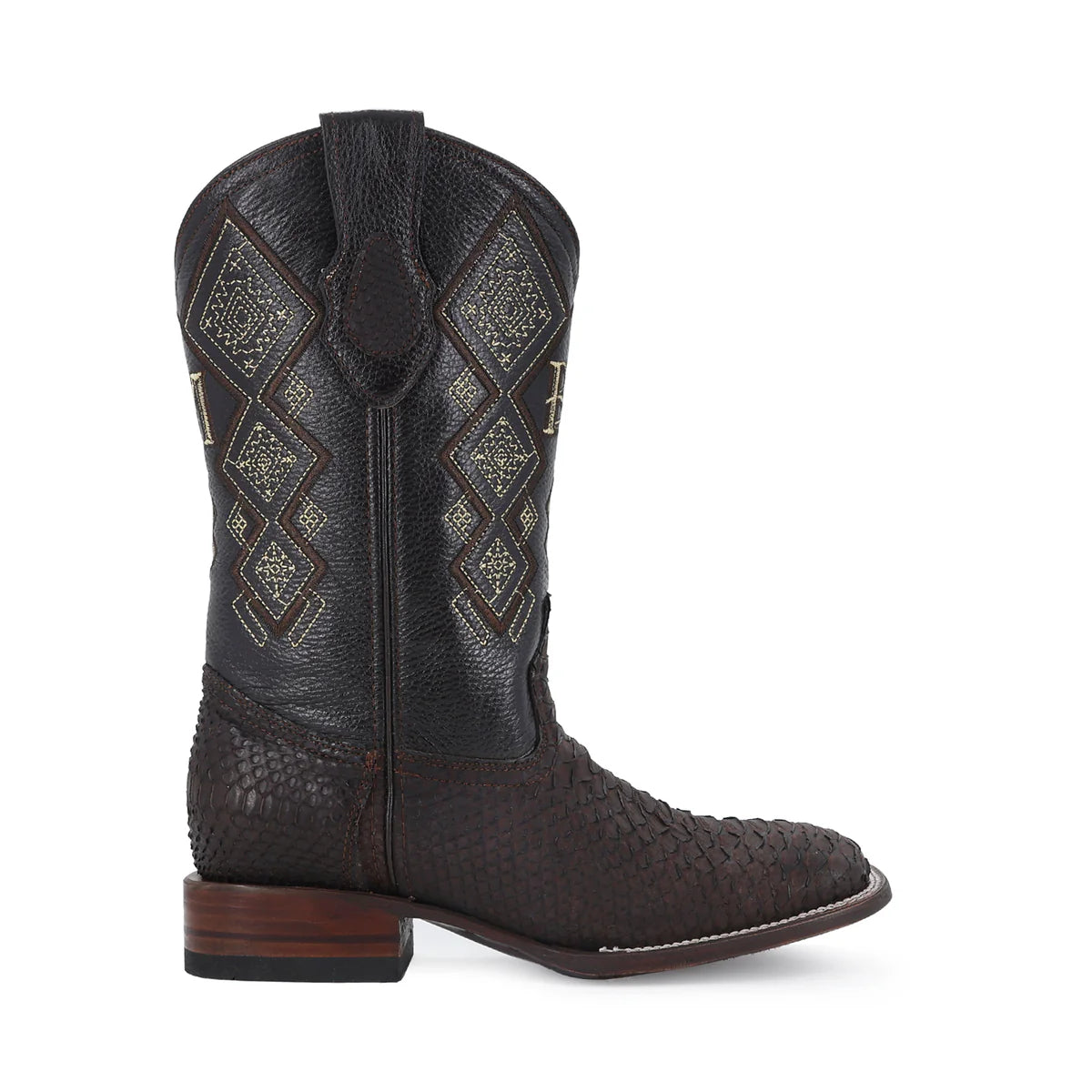 BOTA VAQUERA BULLDOG PITÓN NOBUCK CAFE