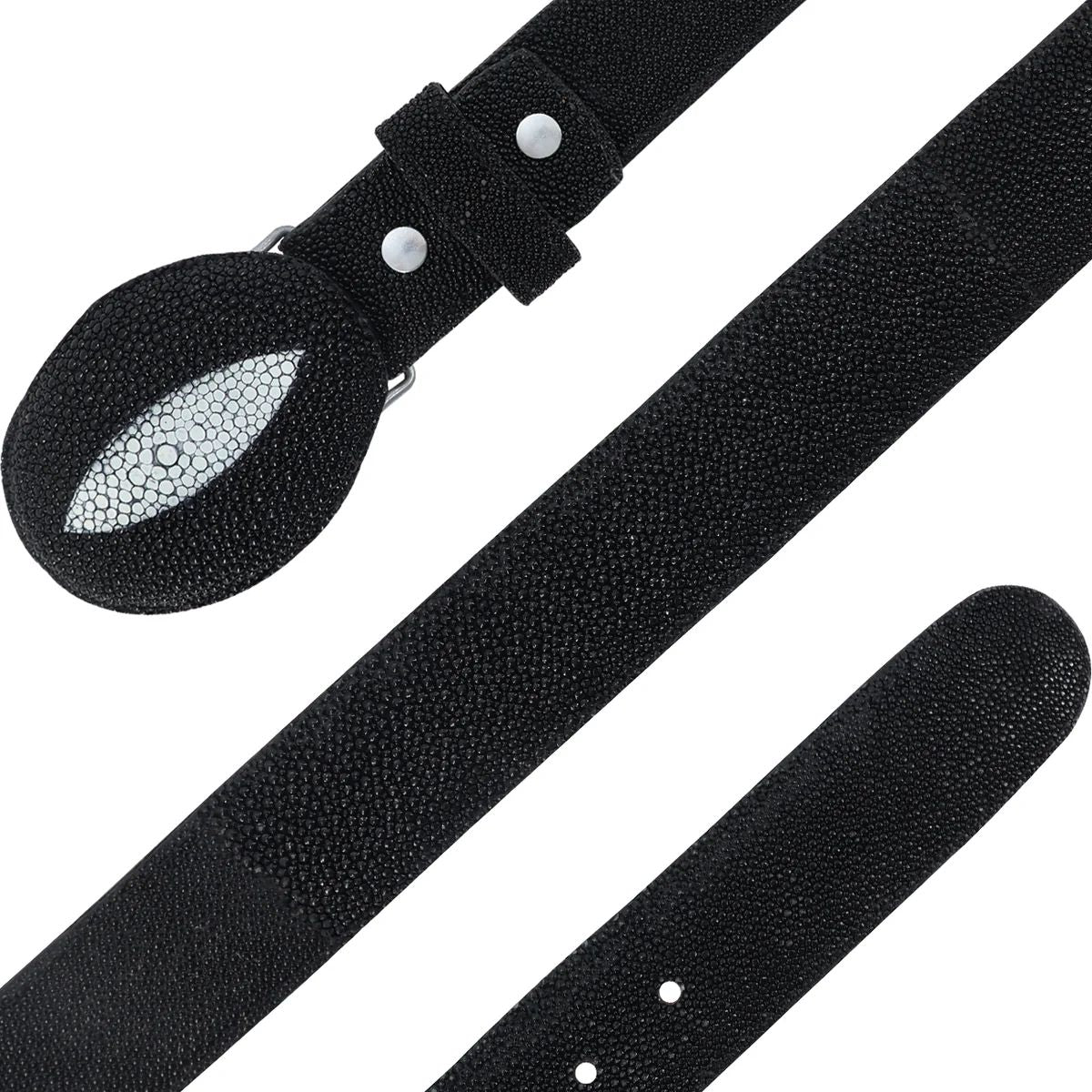 CINTURON HEBILLA VAQ PARA HOMBRE EN PIEL DE MANTARRAYA