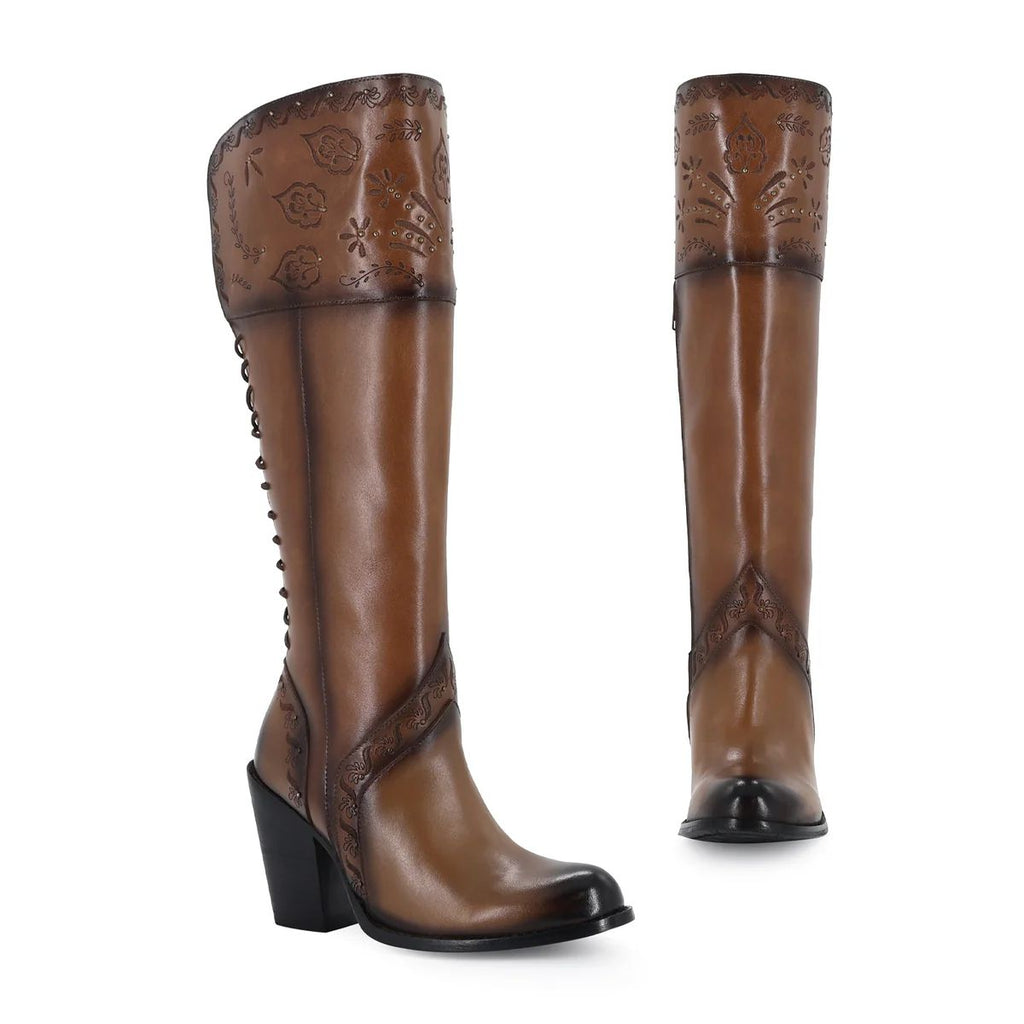 BOTA CASUAL PARA DAMA DE PIEL MODELO PRESUMIDA