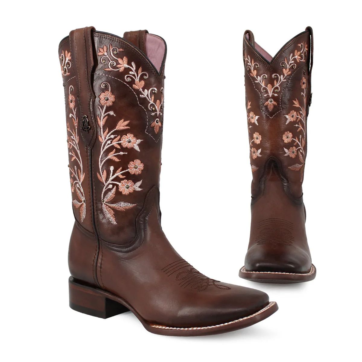 BOTA VAQUERA PARA DAMA DE PIEL MODELO ARMONÍA