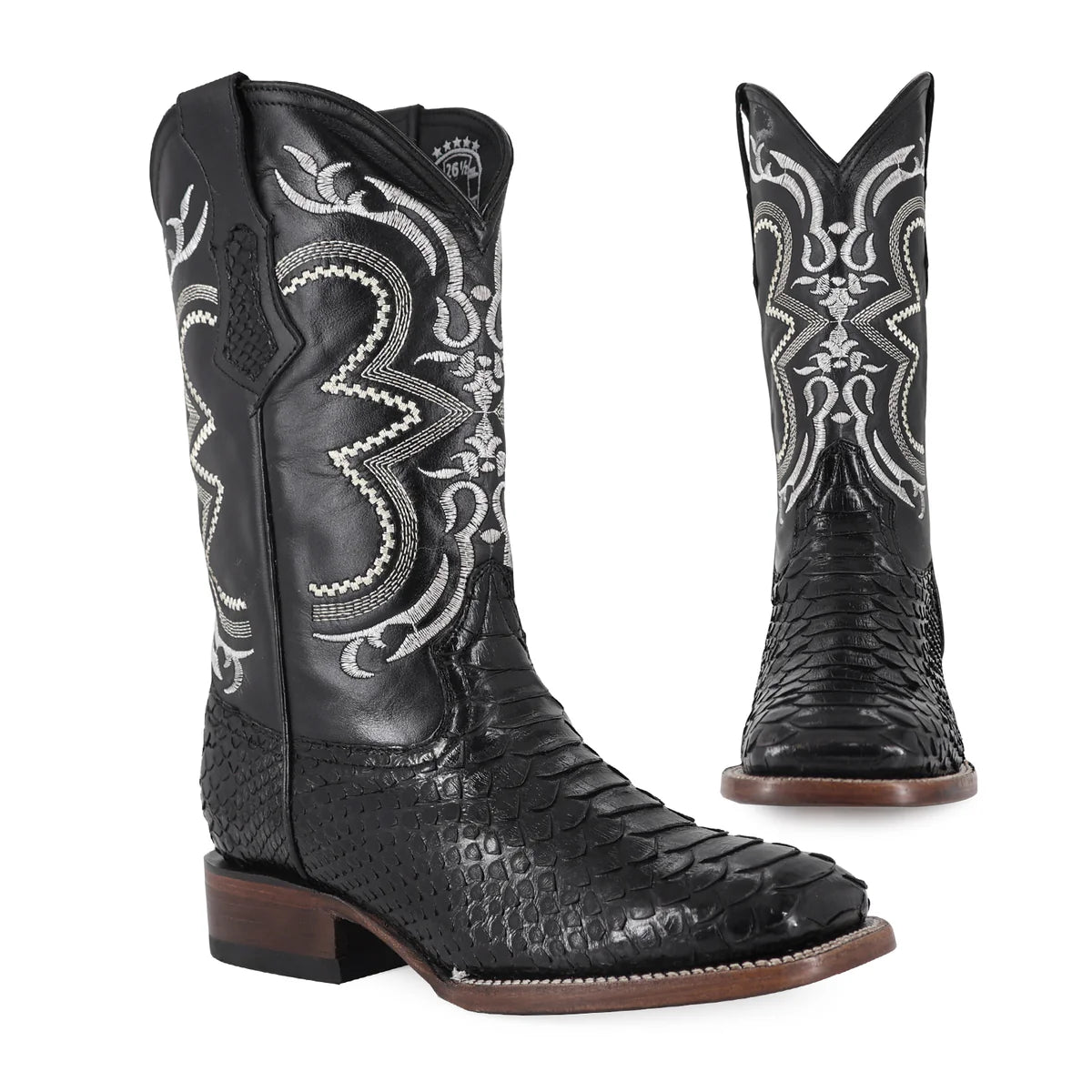 BOTA VAQUERA BULLDOG PITÓN NEGRO