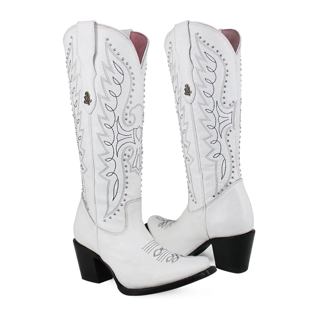 BOTA VAQUERA PARA DAMA DE PIEL MODELO LIBERTY ALTA