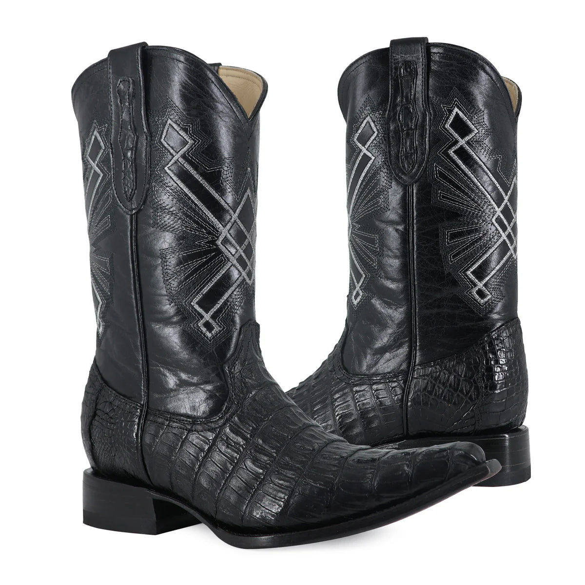 BOTA VAQUERA CHIHUAHUA COCODRILO COLA NEGRO