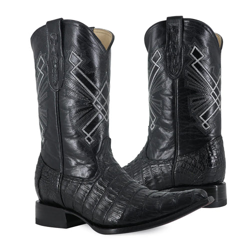 BOTA VAQUERA CHIHUAHUA COCODRILO COLA NEGRO