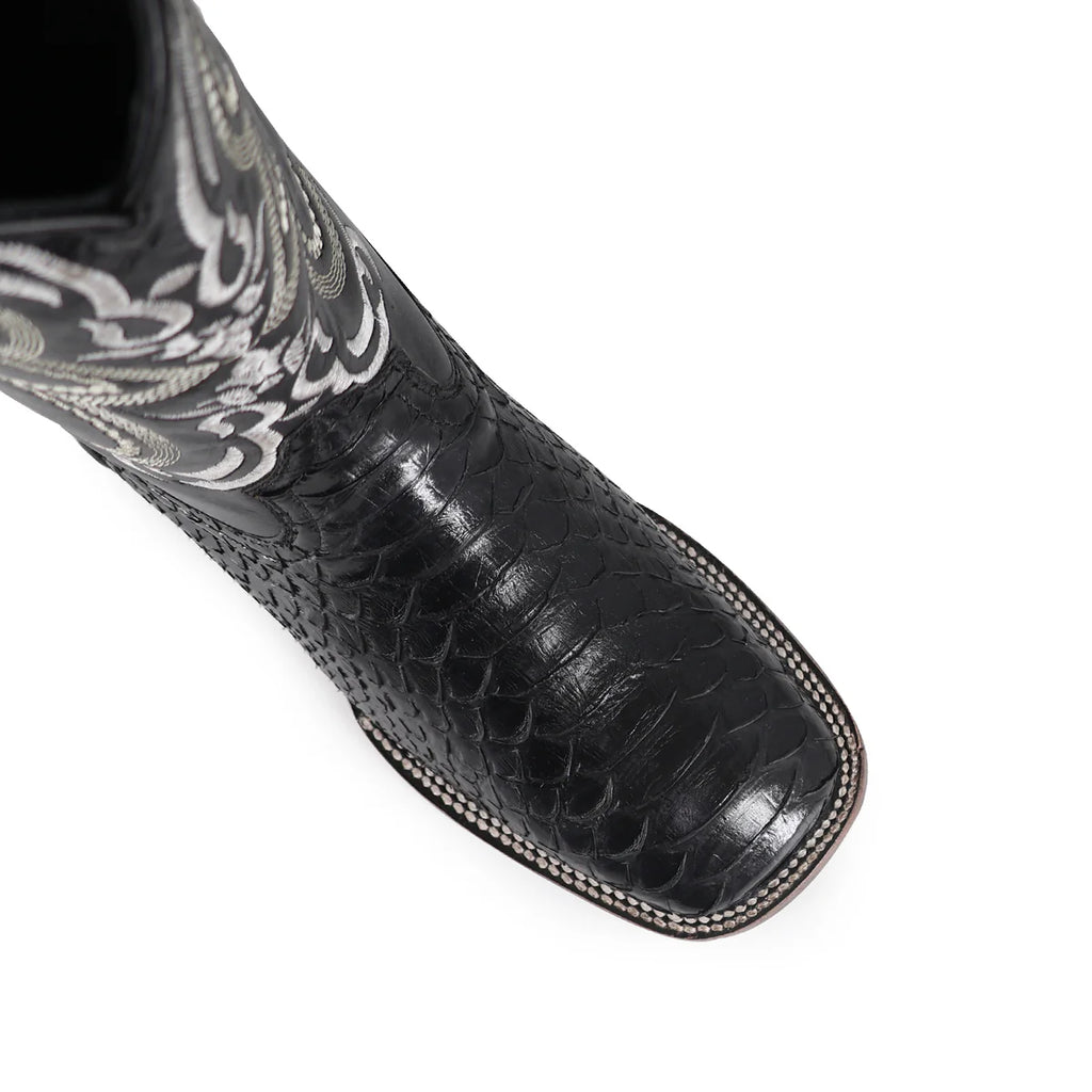 BOTA VAQUERA BULLDOG PITÓN NEGRO