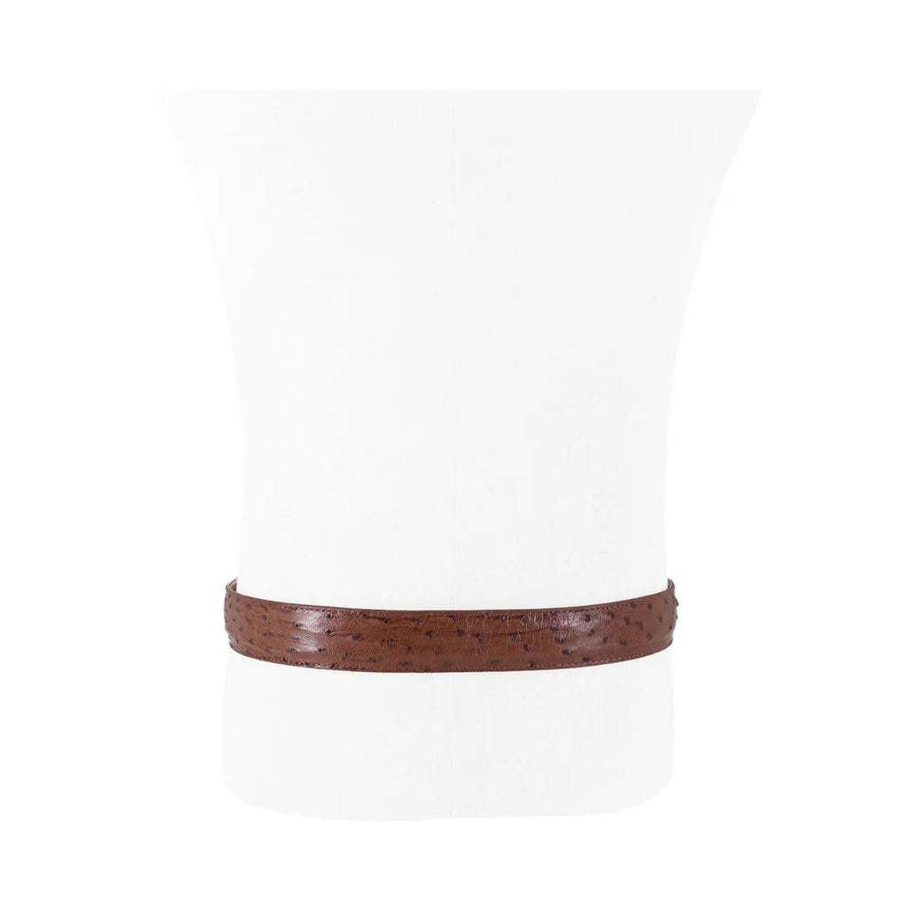 CINTURON VAQUERO PARA HOMBRE EN PIEL DE AVESTRUZ