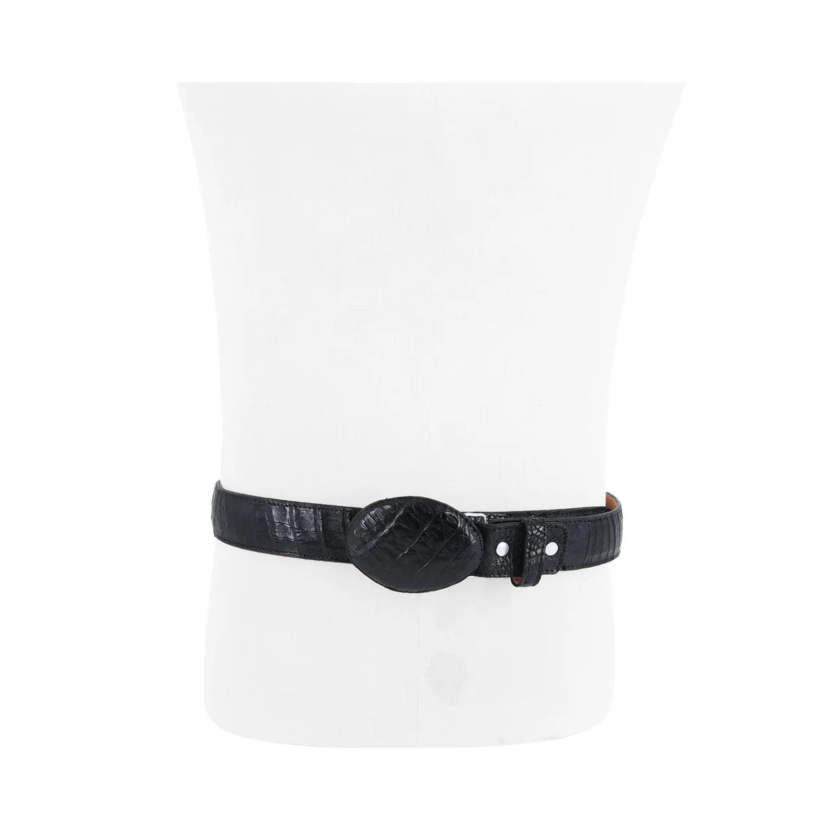 CINTURON HEBILLA VAQ PARA HOMBRE EN PIEL DE COCODRILO