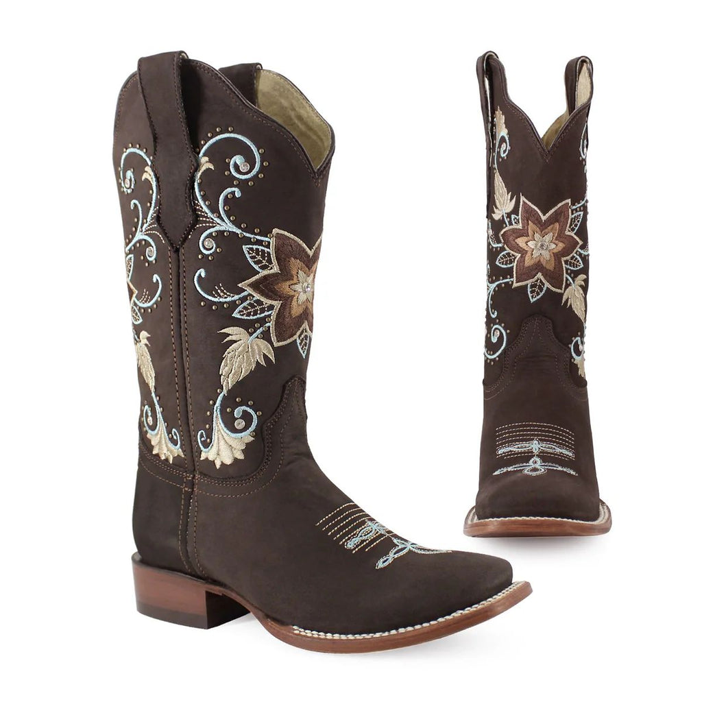 BOTA VAQUERA PARA DAMA DE PIEL MODELO ESPECIAL