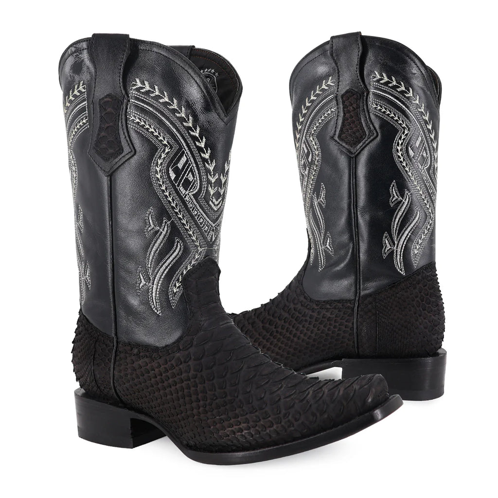 BOTA VAQUERA DUBÁI PITÓN NOBUCK NEGRO