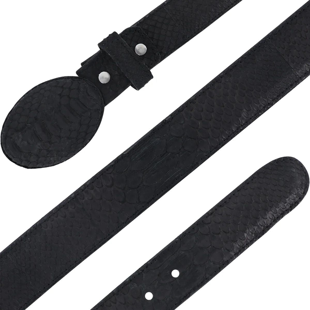 CINTURÓN VAQUERO EN PIEL DE PITÓN NOBUCK