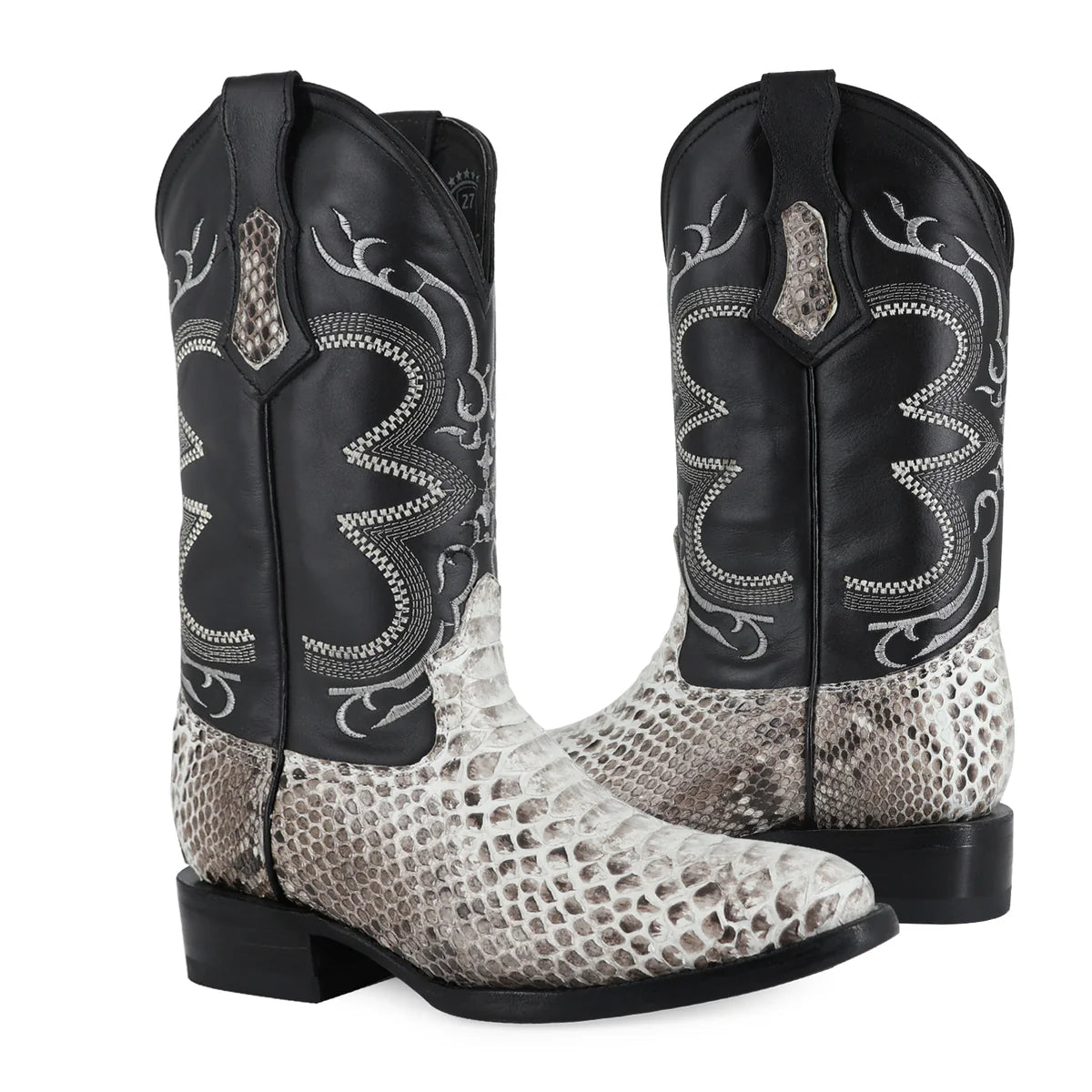 BOTA VAQUERA OVAL PITÓN NATURAL