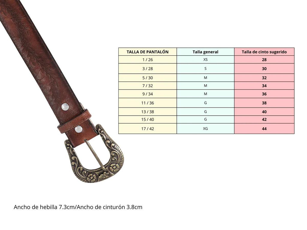 CINTO VAQUERO PARA DAMA MODELO ORGULLOSA