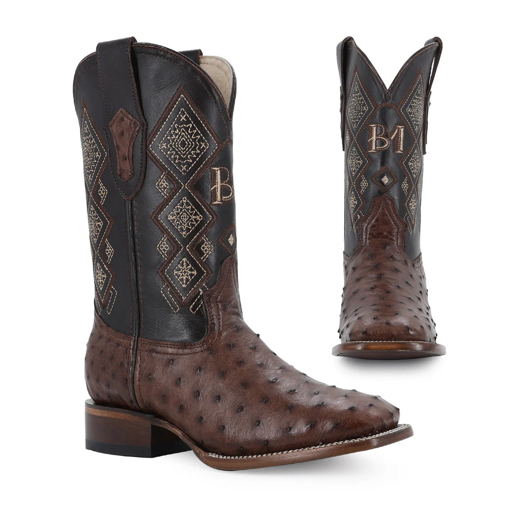 BOTA VAQUERA BULLDOG AVESTRUZ CAFE