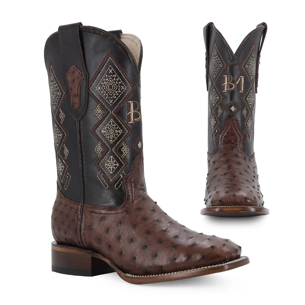 BOTA VAQUERA BULLDOG AVESTRUZ CAFE