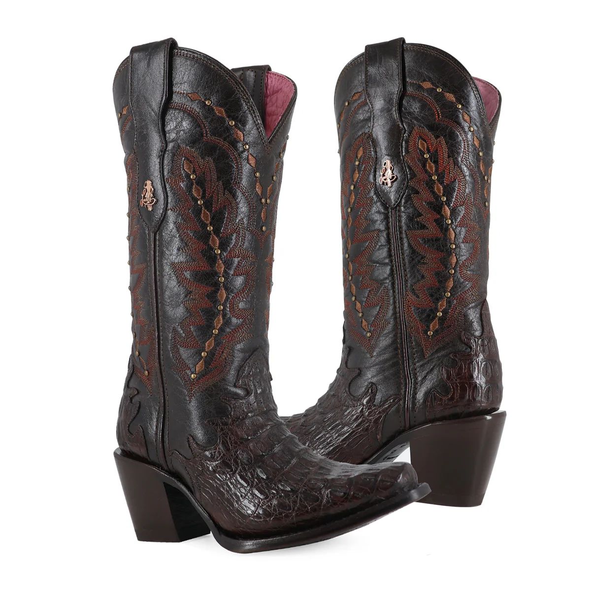 BOTA VAQUERA PARA DAMA DE PIEL CAIMAN MODELO LIBERTY