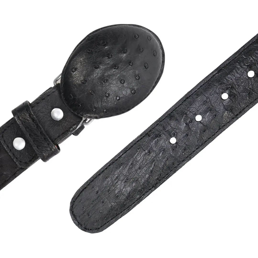 CINTURON VAQUERO PARA HOMBRE EN PIEL DE AVESTRUZ
