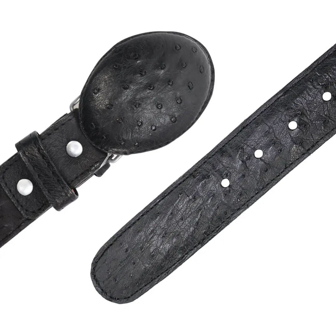 CINTURON VAQUERO PARA HOMBRE EN PIEL DE AVESTRUZ