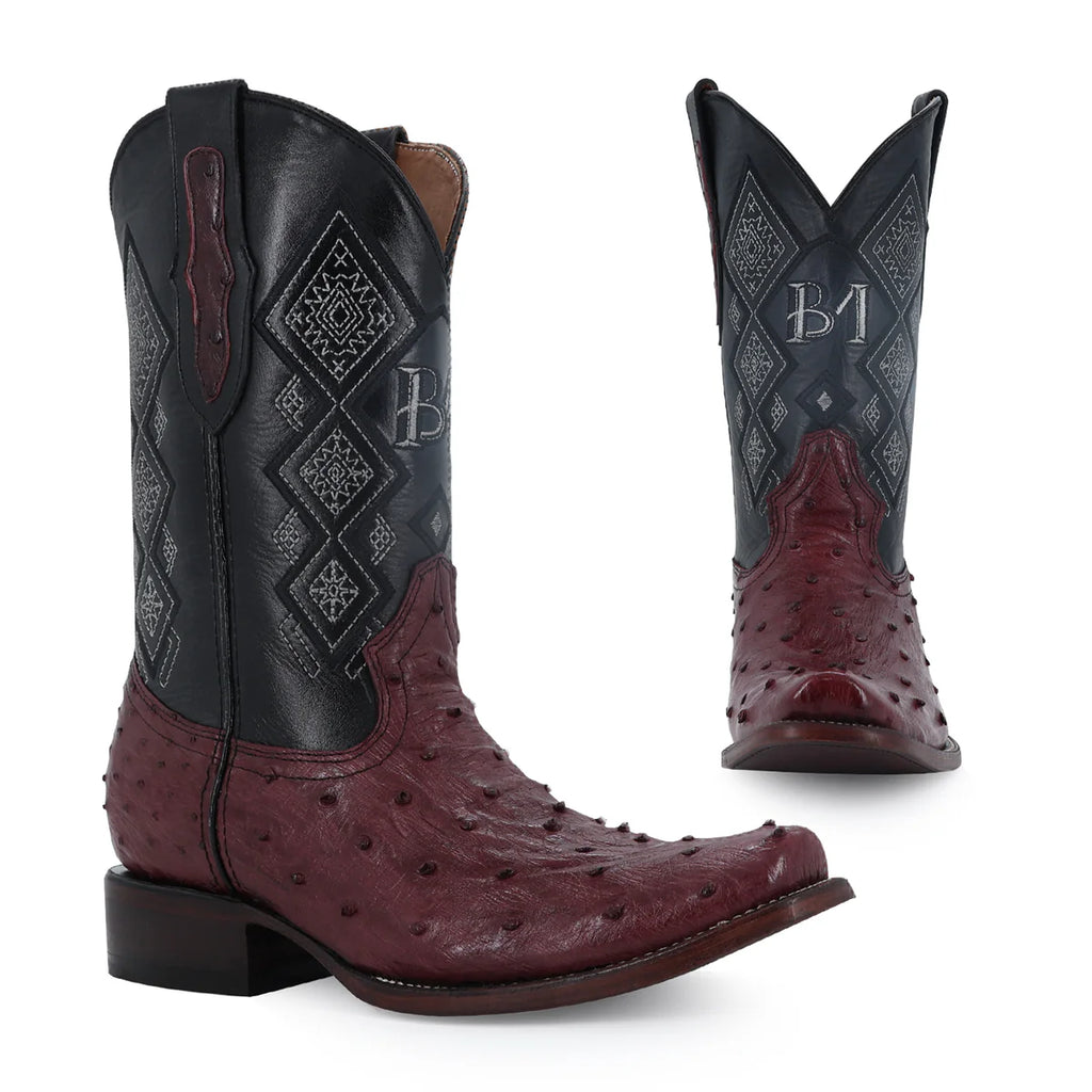 BOTA VAQUERA DUBAI AVESTRUZ VINO