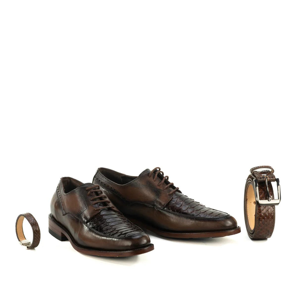 Zapato para caballero franco 
piel de pitón