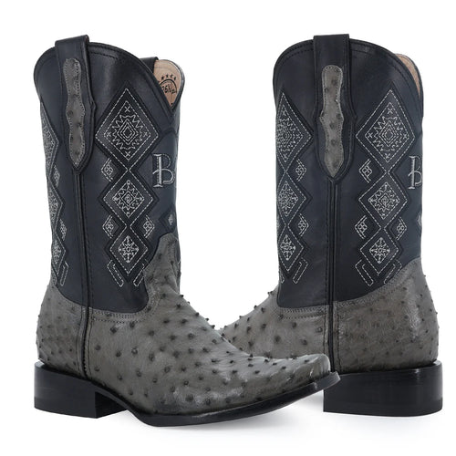 BOTA VAQUERA DUBAI AVESTRUZ GRIS