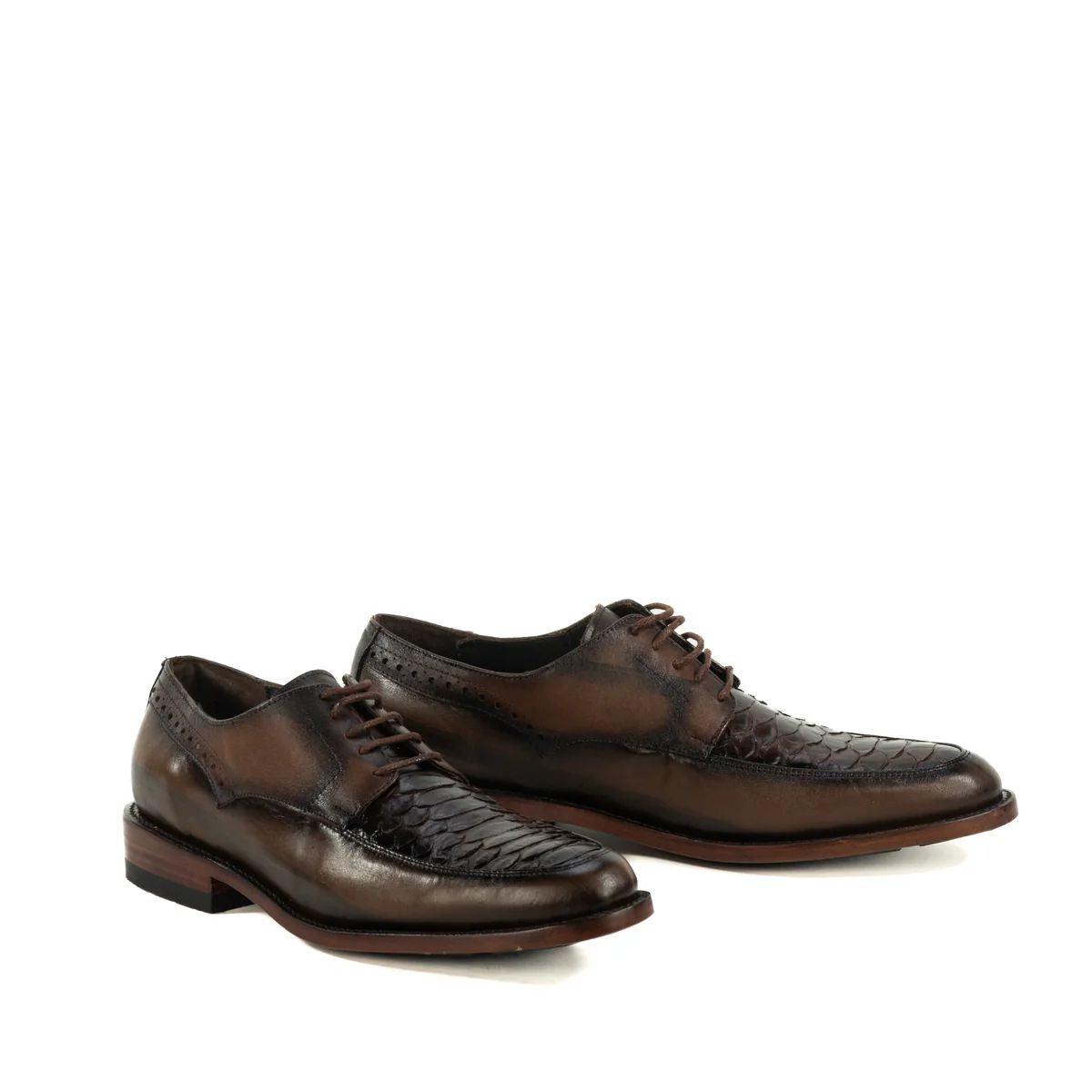 Zapato para caballero franco 
piel de pitón