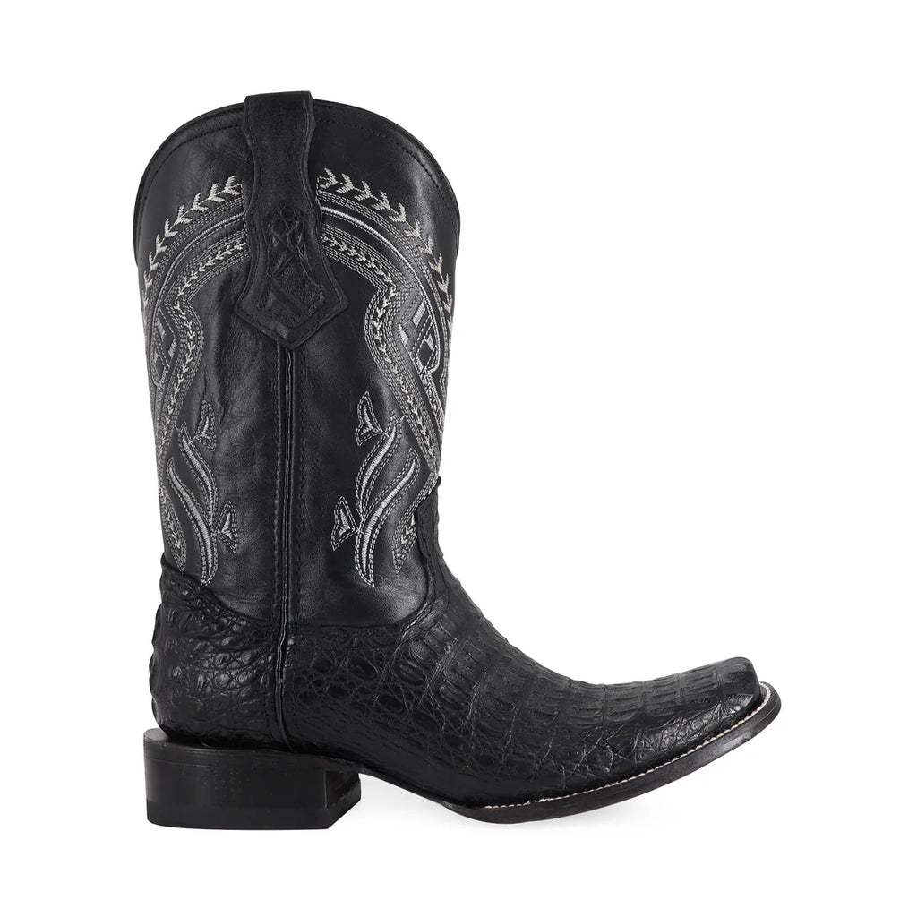 BOTA VAQUERA DUBAI COCODRILO LOMO NEGRO