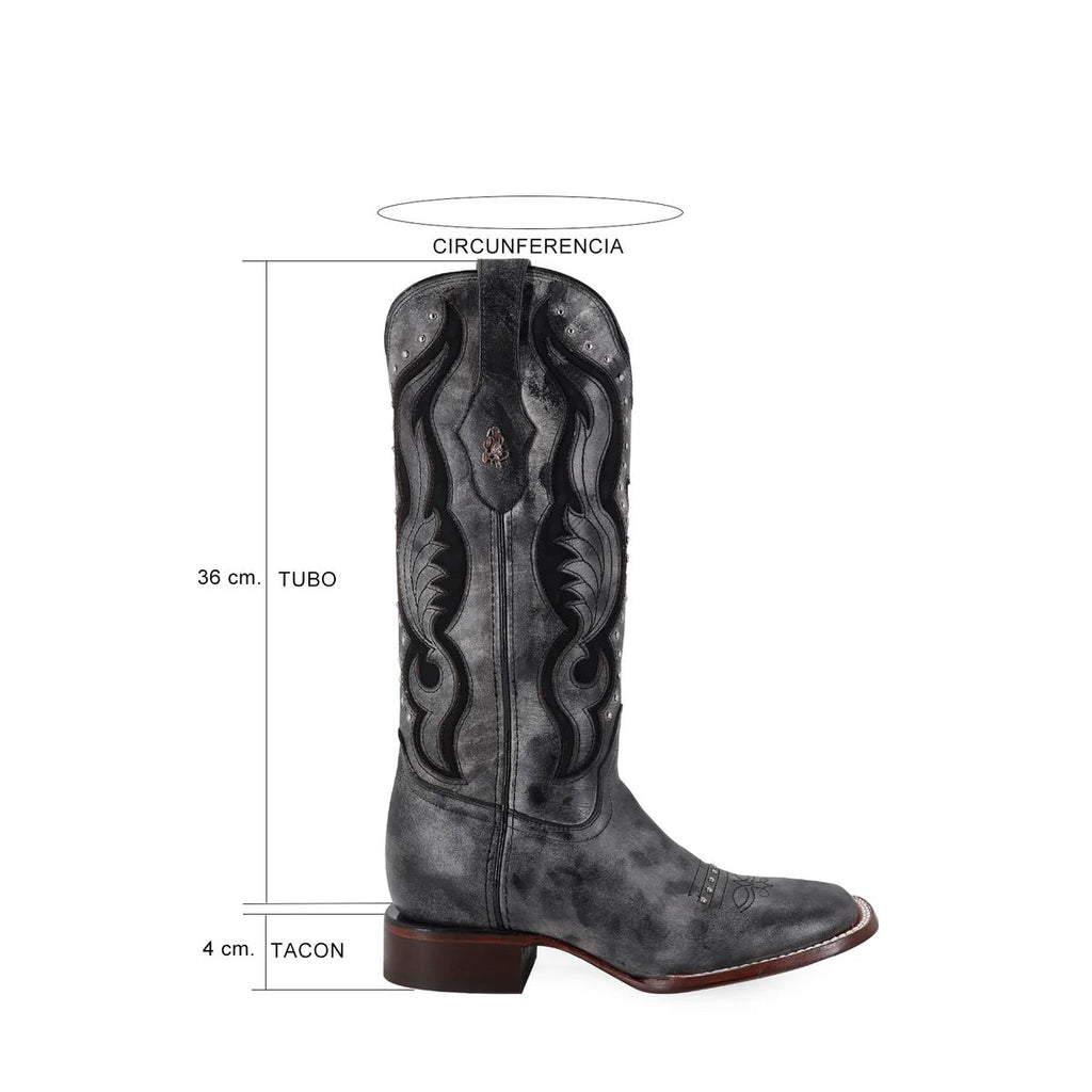 BOTA VAQUERA PARA DAMA DE PIEL MODELO DOLLY