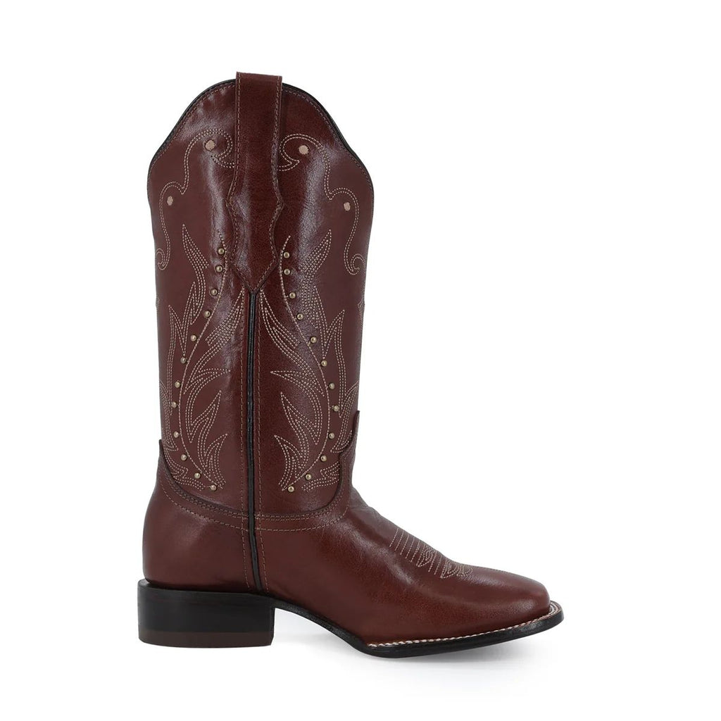 BOTA VAQUERA PARA DAMA DE PIEL MODELO CAYENA