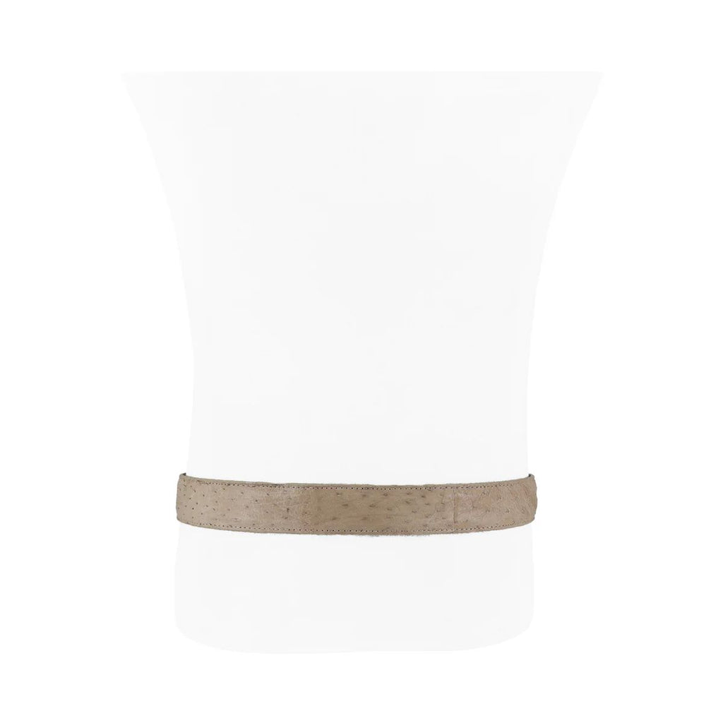 CINTURÓN VAQUERO CON HEBILLA DE METAL AVESTRUZ