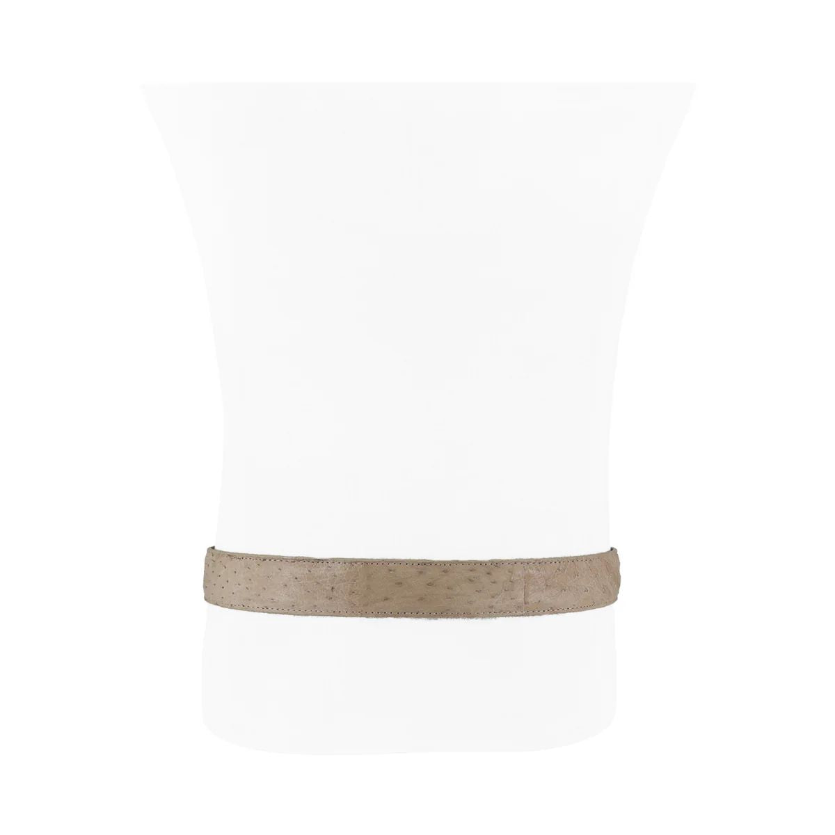 CINTURÓN VAQUERO CON HEBILLA DE METAL AVESTRUZ