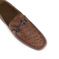 ZAPATO MOCASÍN PARA CABALLERO EN PIEL AVESTRUZ Coñac