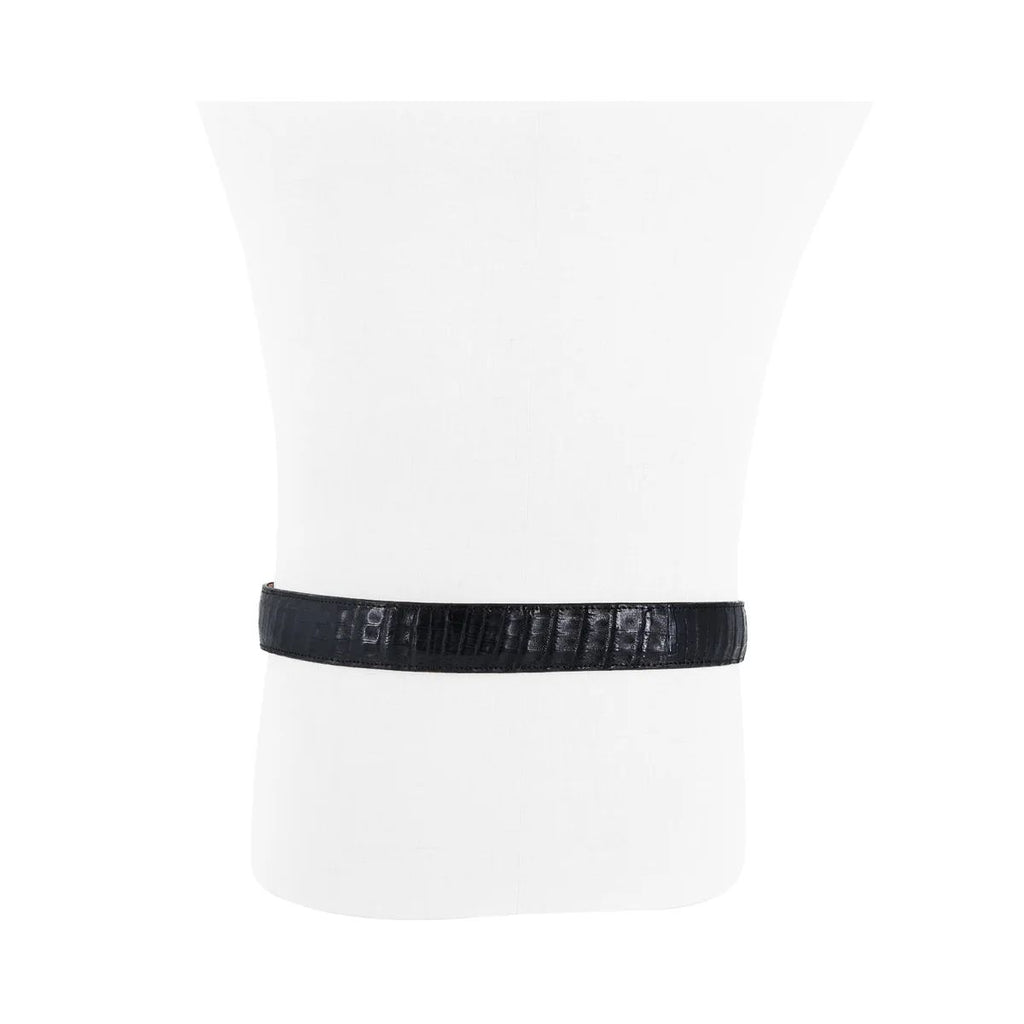 CINTURON HEBILLA VAQ PARA HOMBRE EN PIEL DE COCODRILO