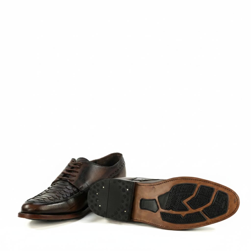 Zapato para caballero franco 
piel de pitón